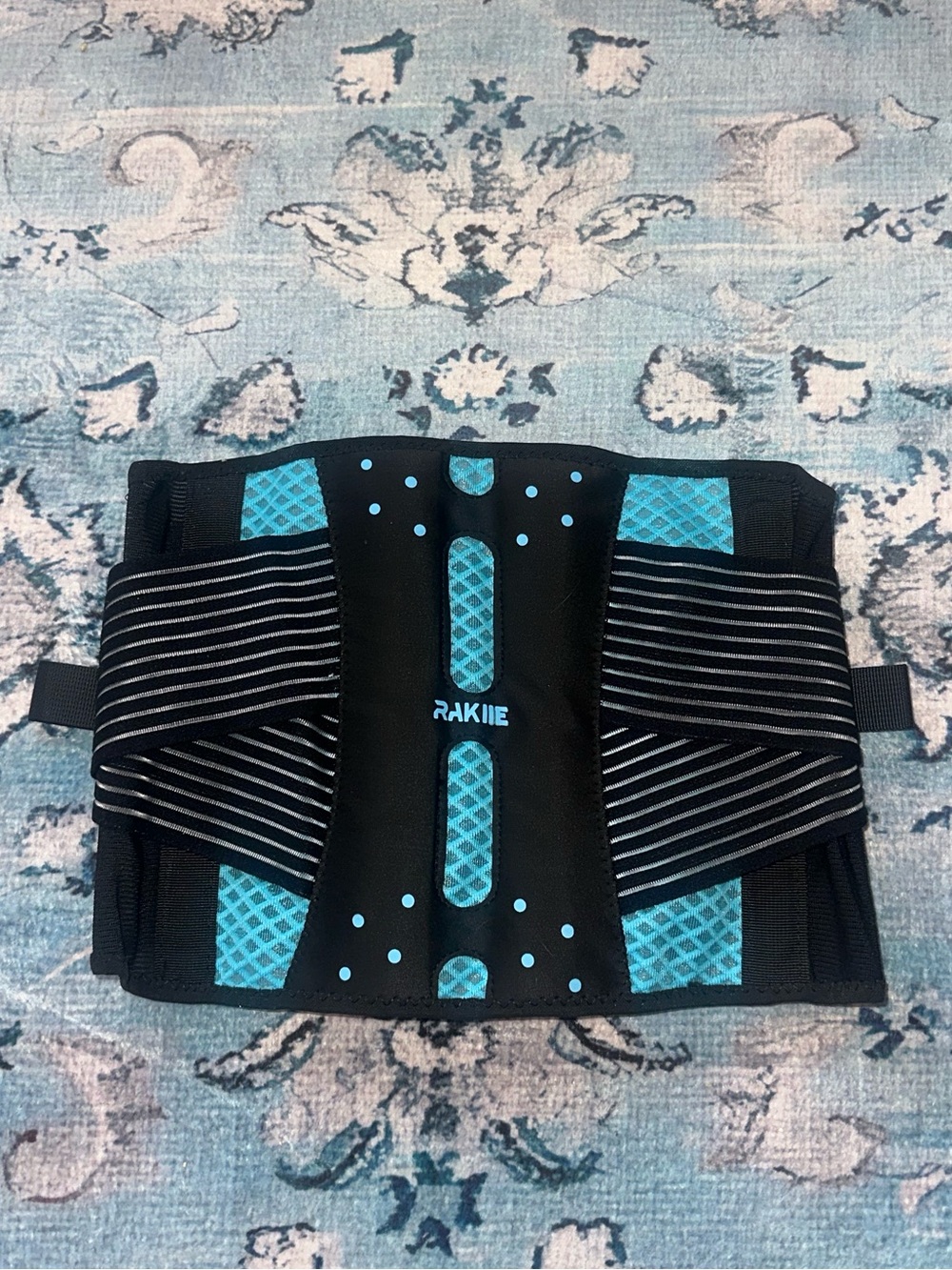 Adjustable Back Support Brace Light Blue One Size Fits All